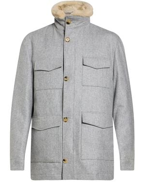 Luigi Borrelli Napoli Light Coat Wool - Gray