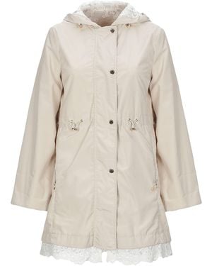 Geospirit Overcoat & Trench Coat Polyester, Cotton, Polyamide - Natural
