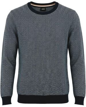 BOSS Pullover - Bleu