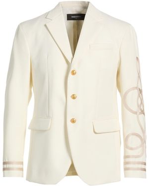 DSquared² Blazer Polyester, Virgin Wool - Natural