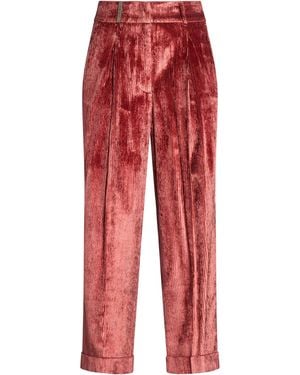 Peserico Pants Viscose, Elastane - Red