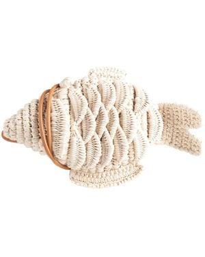 JW Anderson Cream Cross-Body Bag Textile Fibers, Leather - White