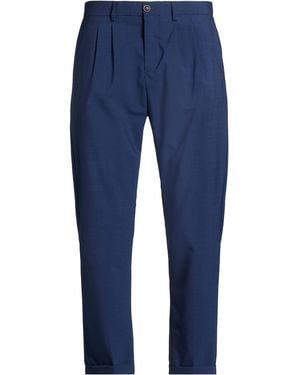 People Pants Virgin Wool, Polyester, Elastane - Blue