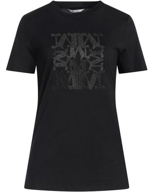 Max Mara Logo Cotton T-Shirt - Black