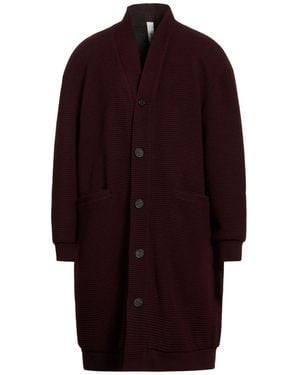 Hevò Coat Virgin Wool, Acrylic, Elastane - Red