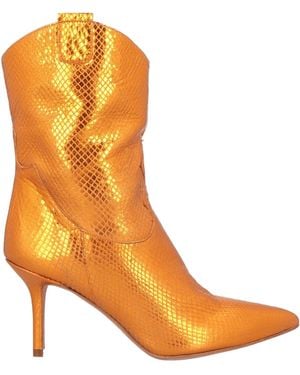 NINNI Ankle Boots Leather - Orange