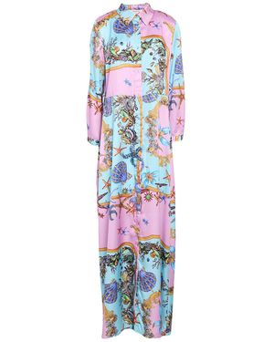 Kontatto Lilac Maxi Dress Polyester - White