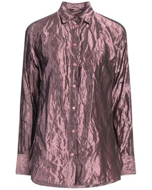 Sies Marjan Plum Shirt Silk, Metallic Fiber - Purple