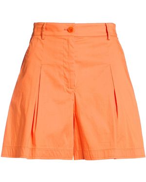 Patrizia Pepe Shorts & Bermuda Shorts Cotton, Polyamide, Elastane - Orange