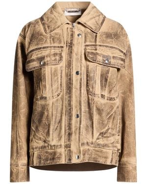 Alberta Ferretti Sand Jacket Cotton - Brown