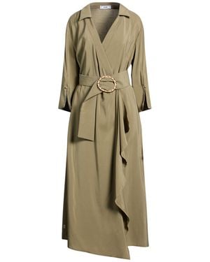 Jijil Military Maxi Dress Viscose, Polyester - Green