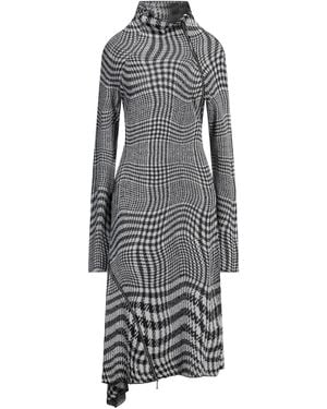 Burberry Midi Dress Wool, Viscose, Polyamide, Elastane - Gray