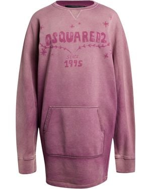 DSquared² Mauve Sweatshirt Cotton - Purple