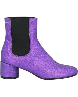 Maison Margiela Ankle Boots Textile Fibres - Purple