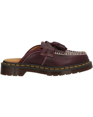 Dr. Martens Adrian Mule Orleans Burgundy Mules & Clogs Leather - Brown