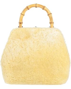 Jil Sander Lime Handbag Lambswool - Yellow