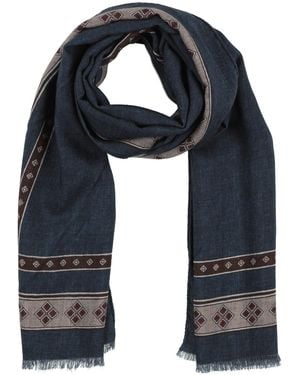 Kiton Scarf Wool - Blue