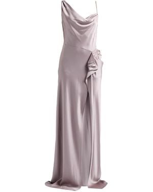 Dries Van Noten Maxi Dress Acetate, Viscose - Purple
