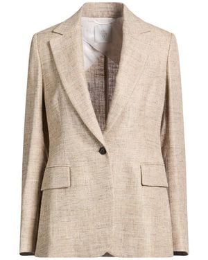 Eleventy Blazer Viscose, Wool, Linen - Natural