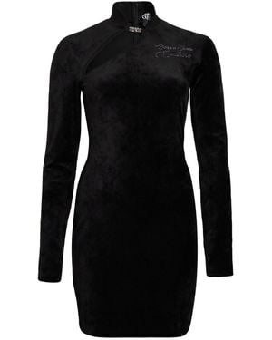 Versace Jeans Couture Mini Dress Polyester, Elastane, Cotton - Black
