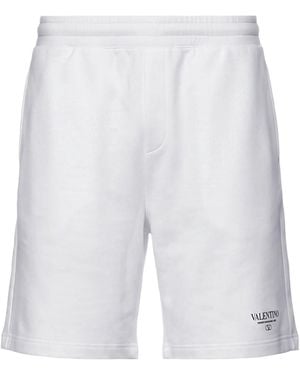 Valentino Garavani Shorts & Bermuda Shorts Cotton, Polyamide - White
