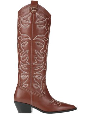 Twinset Boot Leather - Brown