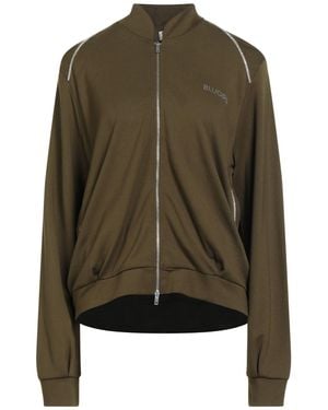 Blugirl Blumarine Military Sweatshirt Viscose, Polyamide, Elastane - Green