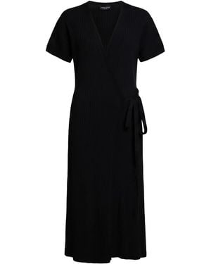 Roberto Collina Midi Dress Viscose, Polyester - Black