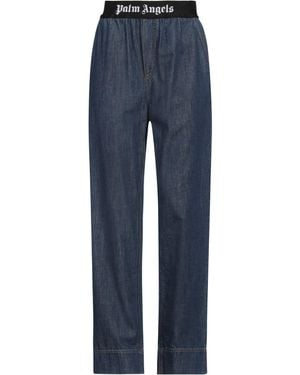 Palm Angels Jeans Cotton, Polyamide, Polyester, Elastane - Blue