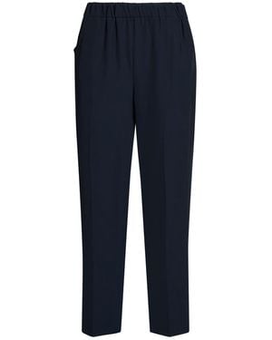 Via Masini 80 Midnight Pants Polyester, Elastane - Blue