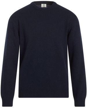 Luigi Borrelli Napoli Midnight Jumper Merino Wool, Cashmere - Blue