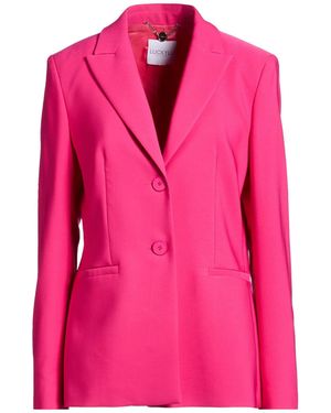 LUCKYLU  Milano Fuchsia Blazer Polyester, Elastane - Pink