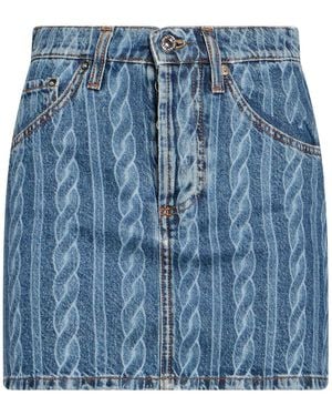 Roy Rogers Denim Skirt Cotton - Blue