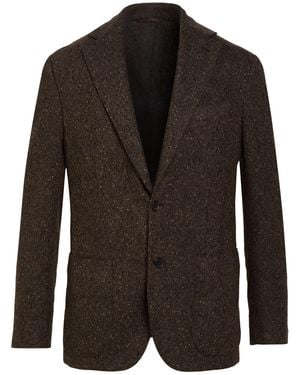 Caruso Dark Blazer Wool - Black