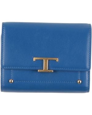 Tod's Bright Wallet Leather - Blue