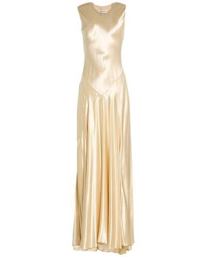 Alberta Ferretti Maxi Dress Viscose - Metallic