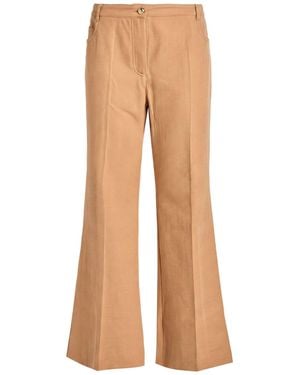 Marella Pants Cotton, Polyester, Elastane - Natural