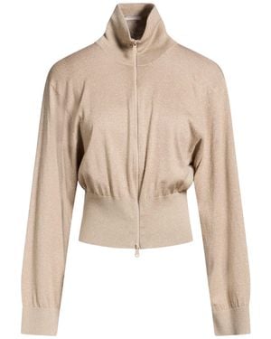 Brunello Cucinelli Cardigan Cashmere, Silk, Polyamide, Metallic Polyester - Natural