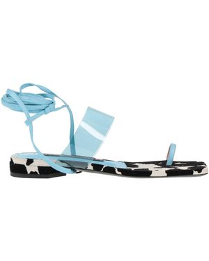 Les Petits Joueurs Azure Thong Sandal Pvc - Blue