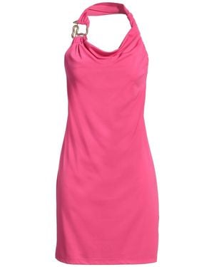Just Cavalli Fuchsia Mini Dress Polyester, Elastane - Pink
