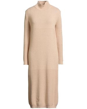 Cristina Gavioli Midi Dress Viscose, Polyamide, Wool, Cashmere - Natural