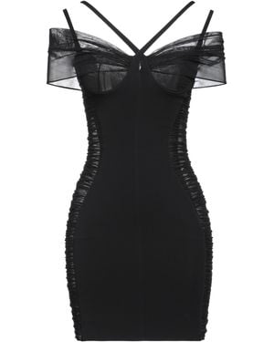 Mugler Mini Dress Polyamide, Elastane, Viscose - Black