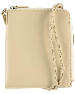 Jil Sander Crossbody Wallet Leather - Natural