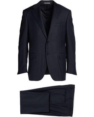 Canali Midnight Suit Wool - Blue