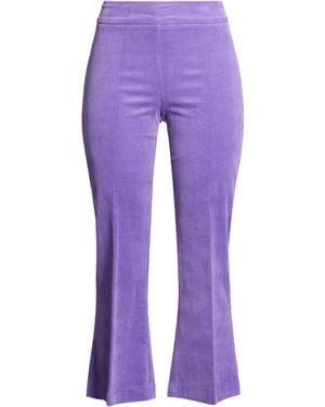 Avenue Montaigne Pants Cotton, Elastane - Purple