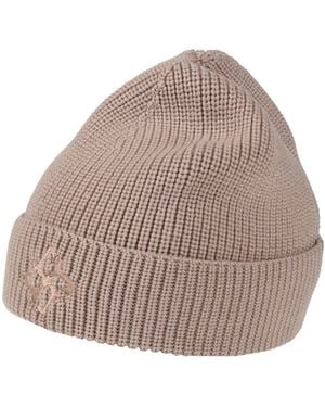 Tagliatore Taupe Hat Merino Wool - Gray