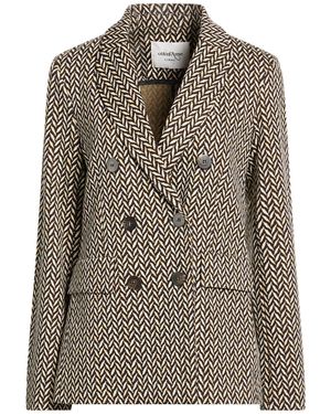 Ottod'Ame Caring Blazer Polyester, Viscose, Polyamide, Elastane - Brown