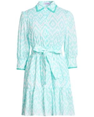 MC2 Saint Barth Mini Dress Cotton - Blue