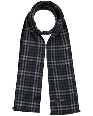 Harmont & Blaine Scarf Virgin Wool, Wool, Acrylic, Silk - Blue