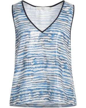 19.70 Nineteen Seventy Top Polyester, Polyamide - Blue